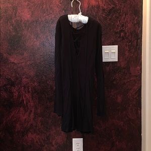 Black long sleeve dress